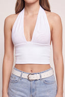 Plunge Halter Top