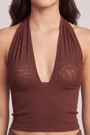 Plunge Halter Top