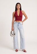 Plunge Halter Top