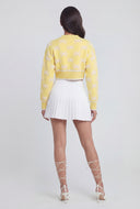 Boucle Bow Crop Cardigan