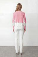 Avery Asymmetrical Rib Knit Layered Blouse