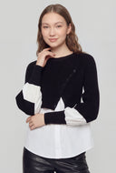 Hybrid Sweater Knit Top