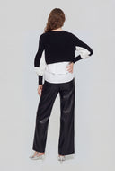 Hybrid Sweater Knit Top
