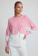 Hybrid Sweater Knit Top