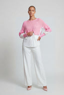 Hybrid Sweater Knit Top