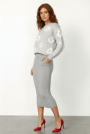 Chenille Floral Pullover Sweater