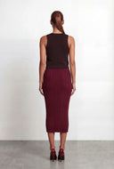 Wren Metallic Button Slit Front Knit Vest