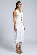 Textured Button Knit Vest