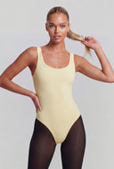 Frances Ribbed Scoop Neck Tank Bodysuit