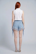 Poplin Button-Front Bodysuit