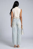 Poplin Button-Front Bodysuit