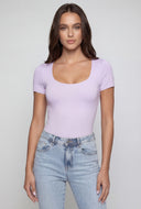 Jianna Scoop Neck Short Sleeve Bodysuit