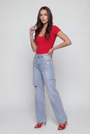 Jianna Scoop Neck Short Sleeve Bodysuit