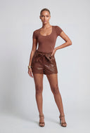 Jianna Scoop Neck Short Sleeve Bodysuit