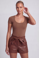 Jianna Scoop Neck Short Sleeve Bodysuit