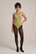 Amani Striped Tank Bodysuit
