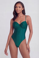 Sateen Sweetheart Pintuck Bodysuit