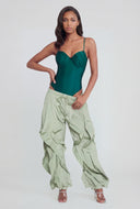 Sateen Sweetheart Pintuck Bodysuit