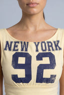 New York Sleeveless Boat Neck Top