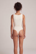 Ruched Thong Bodysuit