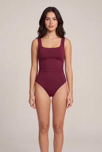 Ruched Thong Bodysuit