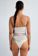 Patterned Cami Bodysuit