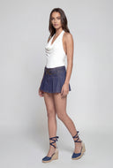 Adalee Cowl Neck Halter Bodysuit