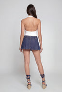 Adalee Cowl Neck Halter Bodysuit