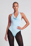 Adalee Cowl Neck Halter Bodysuit