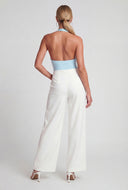Adalee Cowl Neck Halter Bodysuit