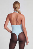 Adalee Cowl Neck Halter Bodysuit