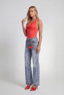 Adalee Cowl Neck Halter Bodysuit
