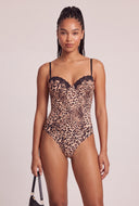 Leopard Thong Bodysuit