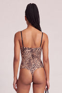 Leopard Thong Bodysuit