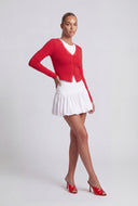 Drop Waist Mini Bubble Skirt