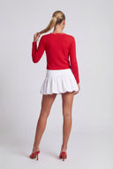 Drop Waist Mini Bubble Skirt