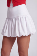Drop Waist Mini Bubble Skirt