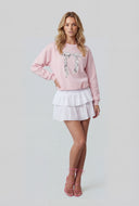 Smocked Waist Tiered Mini Skirt