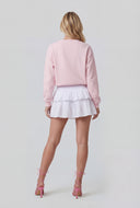 Smocked Waist Tiered Mini Skirt