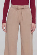 Zaylee Wide-Leg Tie Waist Dress Pants