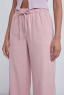 Zaylee Wide-Leg Tie Waist Dress Pants