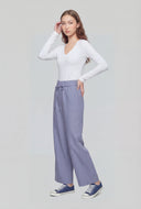 Zaylee Wide-Leg Tie Waist Dress Pants