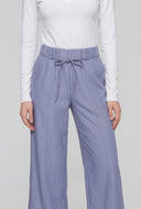 Zaylee Wide-Leg Tie Waist Dress Pants