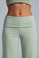 Fold Over Wide Leg Pants
