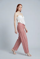 Striped Pull On Pants