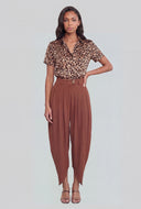 Crepe Tulip Hem Pants