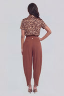 Crepe Tulip Hem Pants
