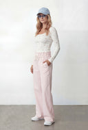Paper Bag Waist Fleece Sweatpants
