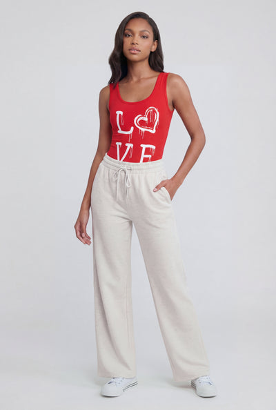 High Waist Fleece Sweatpants