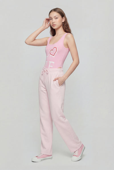 High Waist Fleece Sweatpants